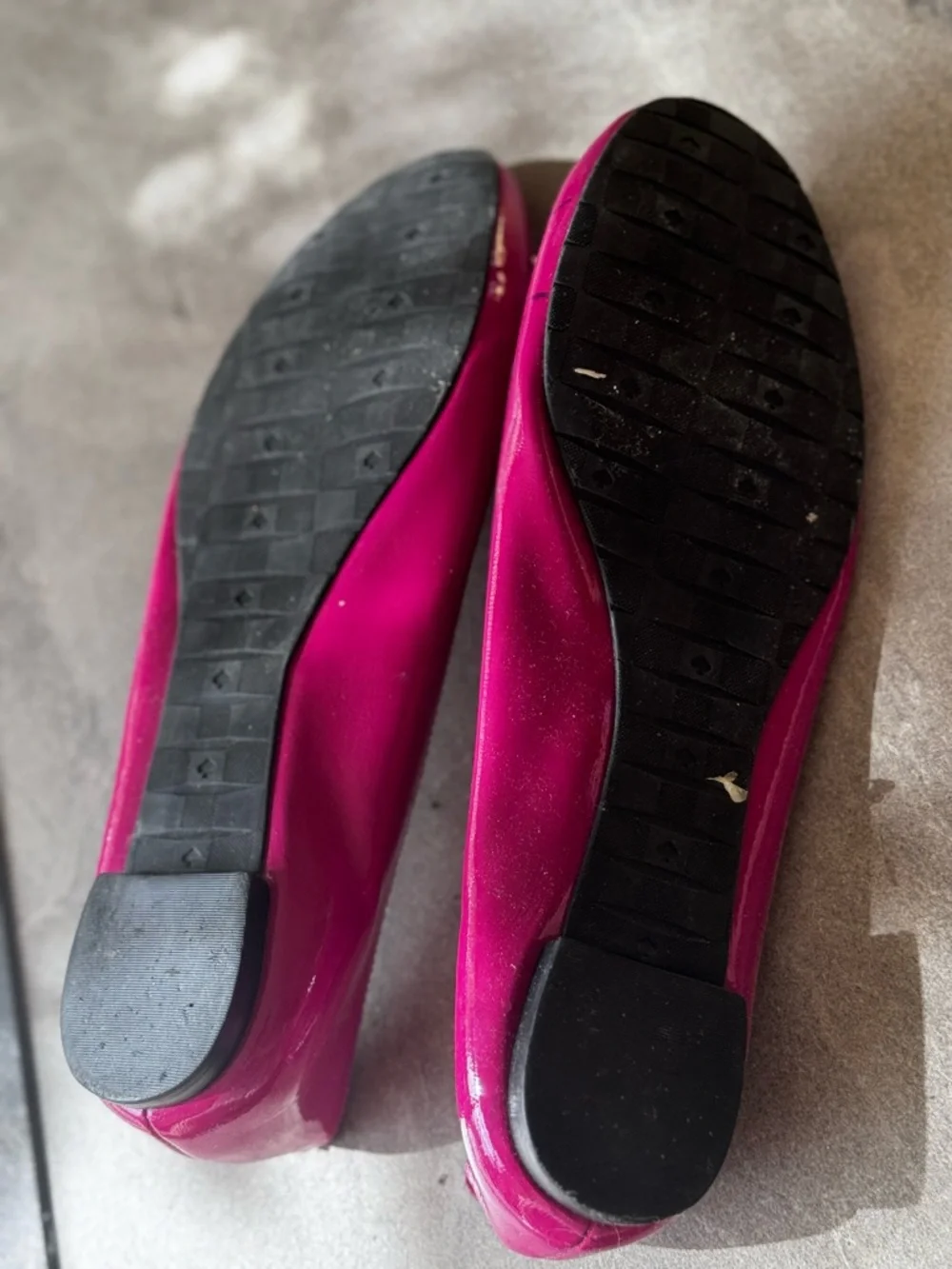 Kate Spade Patent Leather Bow Ballet Flats - Fuchsia - Picture 6 of 6